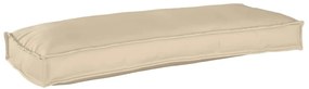 vidaXL Almofada de Palete para Banco Bege 100x40x8 cm, Tecido Oxford