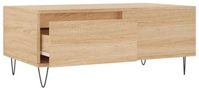 Mesa de centro 90x50x36,5 cm derivados madeira carvalho sonoma
