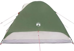 Tenda de campismo cúpula para 6 pessoas impermeável verde