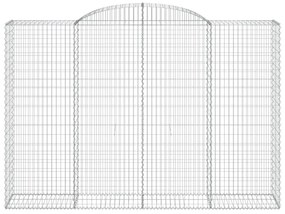 Cestos gabião arqueados 4pcs 300x50x200/220cm ferro galvanizado