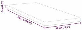 Protetores de Colchão Branco 70 x 200 cm