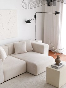 Sofá de Canto Yolo - Branco - 222cm x 89cm x 110cm