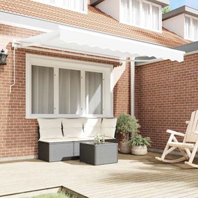 Toldo Retrátil Manual Branco 350x200 cm