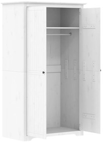 Roupeiro BODO 99x53,5x173 cm madeira de pinho maciça branco