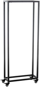 Suporte para lenha Hetta 25 x 40 x 150 cm Preto
