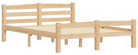 Estrutura de cama em pinho maciço 140x200 cm