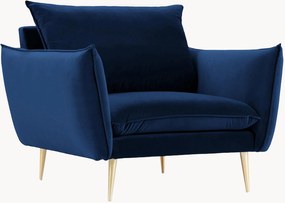 Poltrona em veludo Elio