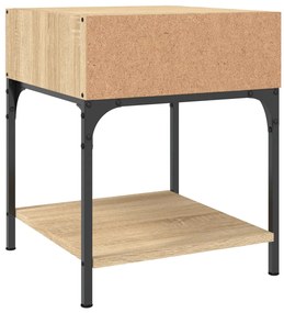 Mesas cabeceira 2pcs 40x41x50 cm deriv. madeira carvalho sonoma