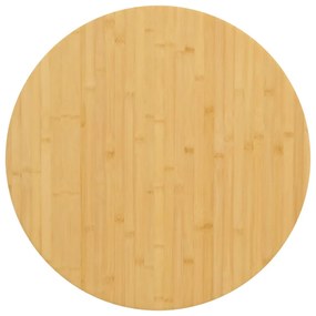 vidaXL Tampo de mesa Ø70x2,5 cm bambu