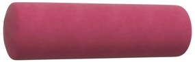 3pcs conjunto sofás c/ almofadões e rolos veludo vermelho tinto