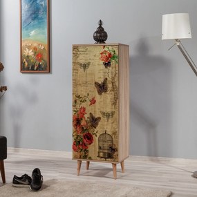 Sapateira Filinta – Carvalho Sonoma – 50x135x38 cm