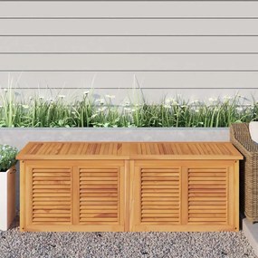 Caixa de arrumação para jardim com saco 150x50x55cm teca maciça