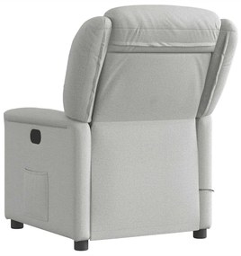 Cadeira de massagem reclinável tecido cinzento