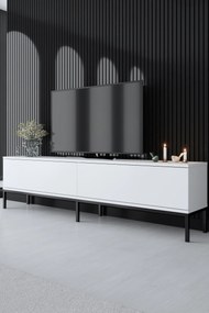 Móvel TV Lord – Preto e Branco – 180 cm x 47 cm x 30 cm