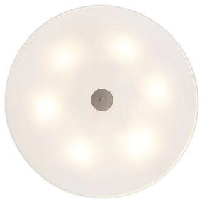 Candeeiro de teto rústico branco 70 cm - Drum Moderno,Country / Rústico
