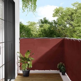 vidaXL Tela de varanda 120x700 cm 100% poliéster oxford terracota