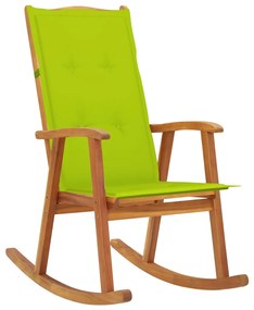 3064190 vidaXL Cadeira de baloiço com almofadões madeira de acácia maciça