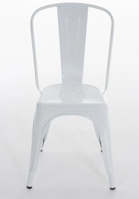 Cadeira Benedikt em metal 89 x 44 x 48 cm Branco
