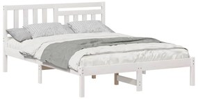 Estrutura da Cama com cabeceira Branco 140 x 190 cm