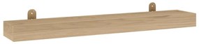 Prateleiras de parede 2 pcs 90x15x4 cm madeira de teca maciça