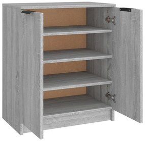 Sapateira 59x35x70 cm derivados de madeira sonoma cinza