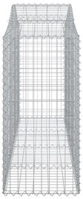 Cestos gabião arqueados 12pcs 200x50x120/140 ferro galvanizado