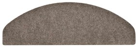 Tapetes de escada autoadesivos 30 pcs 65x21x4 cm creme