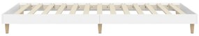 Estrutura de cama 90x200 cm derivados de madeira branco