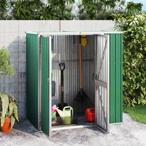 Abrigo p/ ferramentas jardim 161x89x161cm aço galvanizado verde