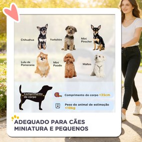 Carrinho de Passeio para Animais de Estimação Dobrável com Cesta de Armazenamento e Travão 77x44x102 cm Cinza