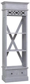 vidaXL Aparador alto 60x30x175 cm mogno maciço