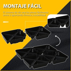 Base para Chapéu de Sol com 4 Peças Recarregáveis de Areia 80kg 4 Peça