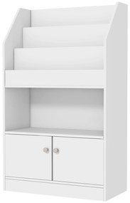 ZONEKIZ Estante Organizador Brinquedos Infantil Crianças 3-8 Anos Prática Moderna Armazenamento Sapatos Livros 60x29,5x100 cm Branco | Aosom Portugal