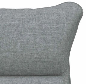 Cadeira Relaxante vidaXL em Tecido Cinzento Claro
