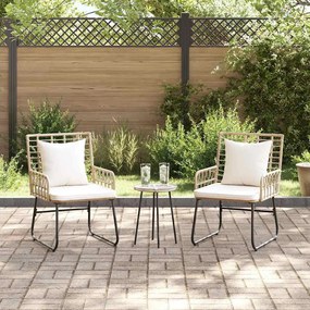 Conjunto de Jantar para Jardim 3 pcs Preto, Antracite