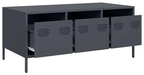 Mesa de centro 101,5x50x43,5 cm aço laminado a frio antracite