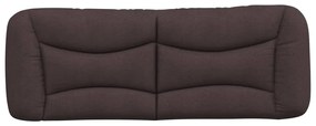 Almofadão de cabeceira 120 cm tecido castanho-escuro