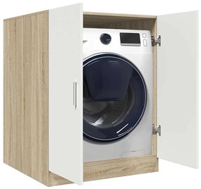 vidaXL Armário máq. lavar roupa 71x71,5x91,5cm branco/carvalho sonoma