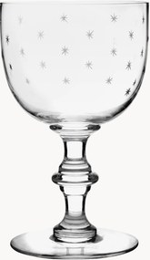 Cálices de vinho em cristal artesanal Stars, conjunto de 4