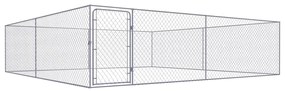 Canil de exterior em aço galvanizado 4x4x1 m