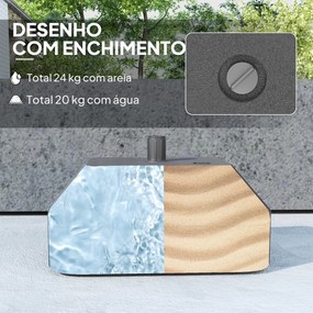 Base para Chapéu de Sol Suporte para Chapéu de Sol Base para Chapéu de