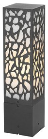 Candeeiro de jardim moderno preto 40 cm IP44 - Nicole Moderno