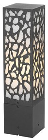 Bollard externo moderno preto 40 cm IP44 - Nicole Moderno