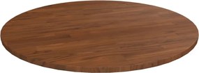vidaXL Tampo mesa redondo Ø70x1,5 cm carvalho tratado castanho-escuro