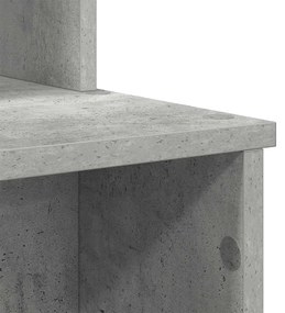 Secretária com Armazenamento Cinza Claro 120,5x44x88,5 cm Madeira Enge
