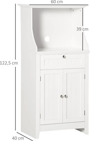 Aparador de Cozinha Kitch - Com Gaveta e Armário para Micro-ondas – 60