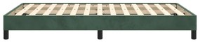 Estrutura de cama com colchão verde escuro 120x190 cm Veludo