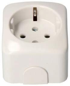 Base de ficha Simon Branco 3500 W 25 A Superfície