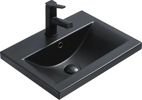 Mexen Emma lavatório embutido no balcão 51 x 39 cm, preto mate - 25055185