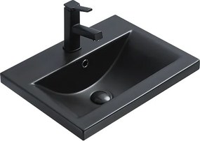 Mexen Emma lavatório embutido no balcão 51 x 39 cm, preto mate - 25055185